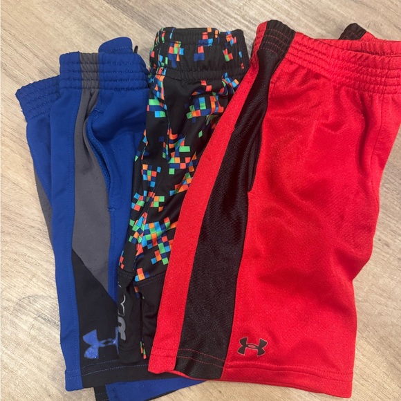 Under Armour Other - Under Armour Red, multi color, and Blue Performance Shorts